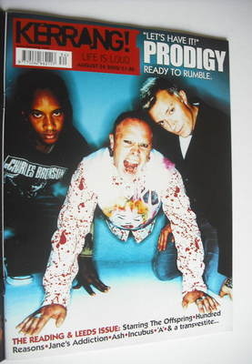 Kerrang magazine - The Prodigy cover (24 August 2002 - Issue 918)