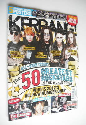 Kerrang magazine - The 50 Greatest Rock Stars cover (7 July 2012 - Issue 1422)