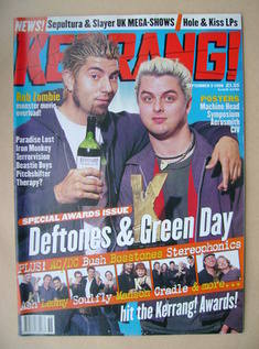 <!--1998-09-05-->Kerrang magazine - Chino Moreno and Billie Joe Armstrong c