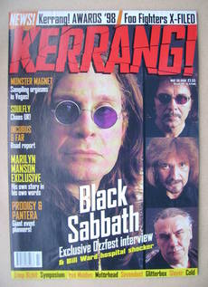 <!--1998-05-30-->Kerrang magazine - Black Sabbath cover (30 May 1998 - Issu