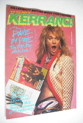 Kerrang magazine - David Lee Roth cover (24 July - 6 August 1986 - Issue 125)