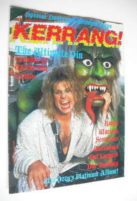<!--1986-08-07-->Kerrang magazine - Ozzy Osbourne cover (7-20 August 1986 -