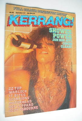 <!--1986-09-04-->Kerrang magazine - Jon Bon Jovi cover (4-17 September 1986