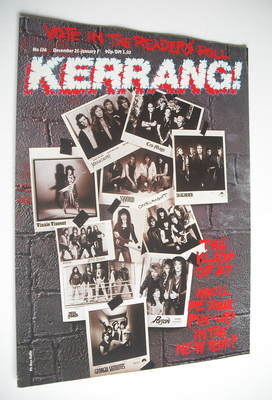 <!--1986-12-25-->Kerrang magazine - The Klass Of 87 cover (25 December 1986