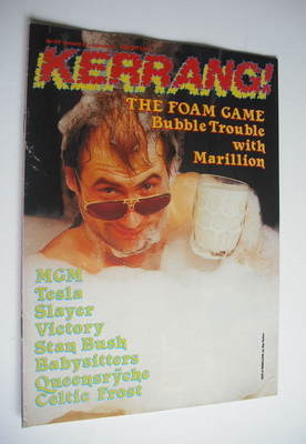 Kerrang magazine - Marillion cover (22 January - 4 February 1987 - Issue 138)