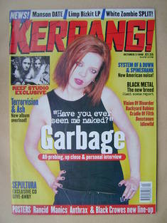<!--1998-10-03-->Kerrang magazine - Shirley Manson cover (3 October 1998 - 