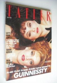 Tatler magazine - September 1985 - Jerry Hall and Marie Helvin cover