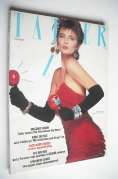 Tatler magazine - July/August 1986 - Paulina Porizkova cover