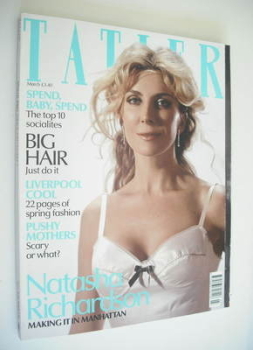 Tatler magazine - March 2003 - Natasha Richardson cover