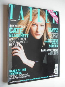 Tatler magazine - March 2002 - Cate Blanchett cover