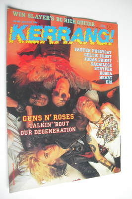 <!--1987-06-11-->Kerrang magazine - Guns N' Roses cover (11-24 June 1987 - 