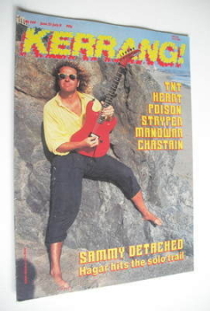 Kerrang magazine - Sammy Hagar cover (25 June - 8 July 1987 - Issue 149)