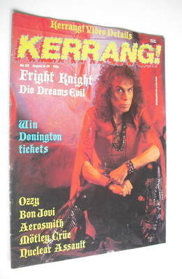 Kerrang magazine - Ronnie James Dio cover (6-19 August 1987 - Issue 152)