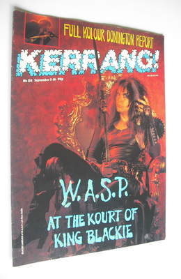<!--1987-09-03-->Kerrang magazine - Blackie Lawless cover (3-16 September 1