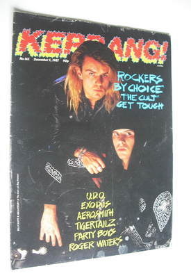 <!--1987-12-05-->Kerrang magazine - The Cult cover (5 December 1987 - Issue
