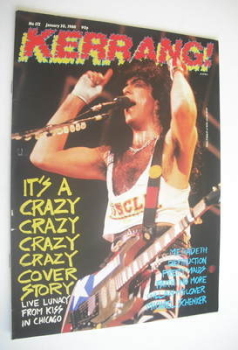 Kerrang magazine - Paul Stanley cover (30 January 1988 - Issue 172)