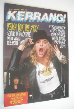 Kerrang magazine - David Lee Roth cover (6 February 1988 - Issue 173)