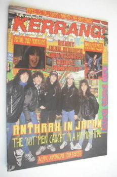 Kerrang magazine - Anthrax cover (12 March 1988 - Issue 178)