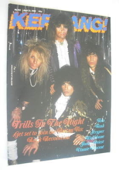 Kerrang magazine - Britny Fox cover (23 April 1988 - Issue 184)