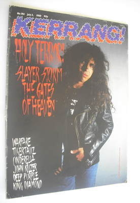 Kerrang magazine - Slayer cover (2 July 1988 - Issue 194)