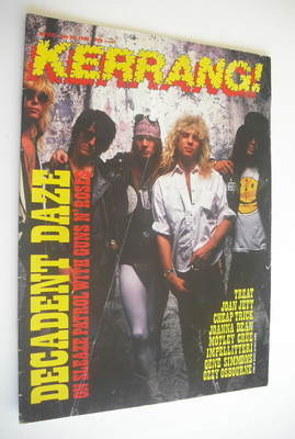 Kerrang magazine - Guns N' Roses cover (30 July 1988 - Issue 198)