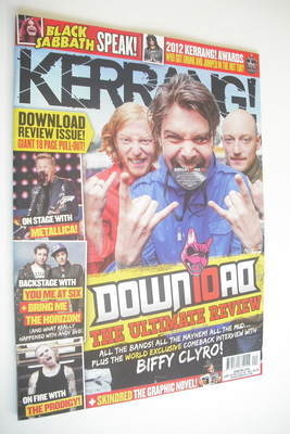 Kerrang magazine - Biffy Clyro cover (16 June 2012 - Issue 1419)