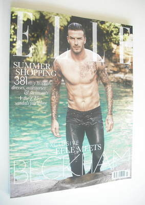 British Elle magazine - July 2012 - David Beckham cover (Cover 2 of 2)