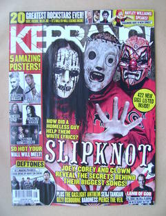 Kerrang magazine - Slipknot cover (14 July 2012 - Issue 1423)
