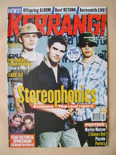 Kerrang magazine - Stereophonics cover (7 November 1998 - Issue 724)