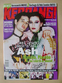 <!--1998-10-10-->Kerrang magazine - Ash cover (10 October 1998 - Issue 720)
