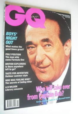 <!--1991-07-->British GQ magazine - July 1991 - Robert Maxwell cover
