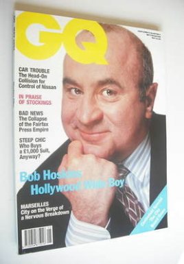 British GQ magazine - May 1991 - Bob Hoskins cover