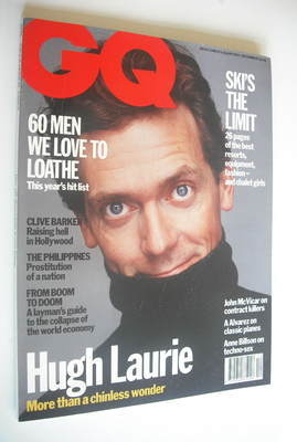 <!--1992-12-->British GQ magazine - December 1992 - Hugh Laurie cover