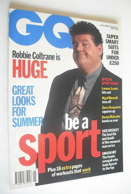 <!--1993-05-->British GQ magazine - May 1993 - Robbie Coltrane cover
