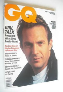 <!--1991-03-->British GQ magazine - March 1991 - Kevin Costner cover