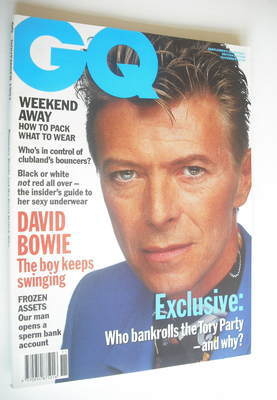<!--1991-11-->British GQ magazine - November 1991 - David Bowie cover