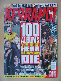 Kerrang magazine - 100 Albums You Must Hear Before You Die cover (17 January 1998 - Issue 682)