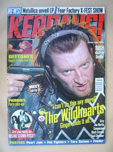 <!--1997-10-25-->Kerrang magazine - Ginger (The Wildhearts) cover (25 Octob