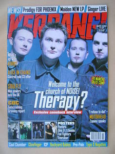 <!--1998-03-14-->Kerrang magazine - Therapy? cover (14 March 1998 - Issue 6
