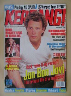 Kerrang magazine - Jon Bon Jovi cover (16 August 1997 - Issue 661)