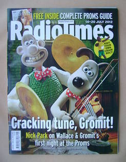 Radio Times magazine - Wallace and Gromit cover (14-20 July 2012)