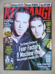 Kerrang magazine - Burton C Bell and Robb Flynn cover (6 December 1997 - Issue 677)