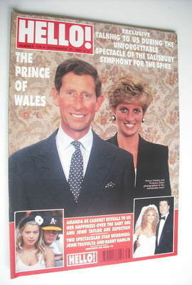 Hello! magazine - Princess Diana and Prince Charles cover (21 September 1991 - Issue 170)