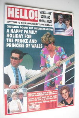 Hello! magazine - Princess Diana and Prince Charles cover (17 August 1991 - Issue 165)