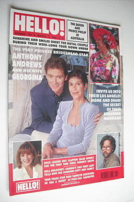 Hello! magazine - Anthony Andrews cover (7 March 1992 - Issue 193)