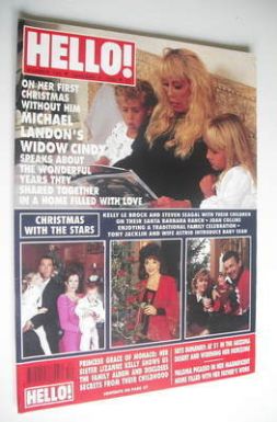 Hello! magazine - Cindy Landon cover (4 January 1992 - Issue 184)