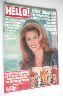 Hello! magazine - Cindy Crawford cover (17 October 1992 - Issue 224)