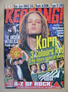 <!--1997-01-11-->Kerrang magazine - Jonathan Davis cover (11 January 1997 -
