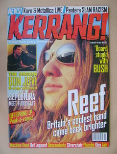 Kerrang magazine - Gary Stringer cover (18 January 1997 - Issue 631)