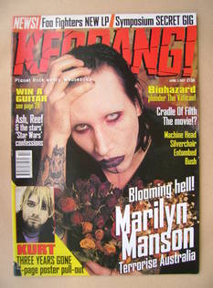 Kerrang magazine - Marilyn Manson cover (5 April 1997 - Issue 642)